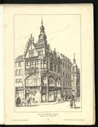 Wohn- und Geschäftshaus in Düsseldorf. Außenansicht.
