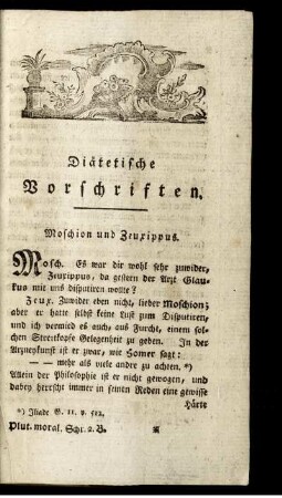Diätetische Vorschriften