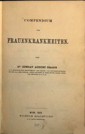 Compendium der Frauenkrankheiten