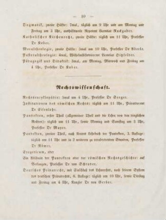 10-12, Rechtswissenschaft