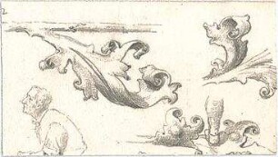 Gmelin, Leopold; Sammlung Gmelin: Kunstgewerbe - Kiste XV - figürliche u. florale Ornamentik (Details)