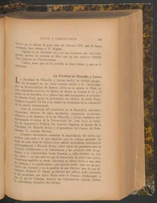 La Facultad de Filosofía y Letras