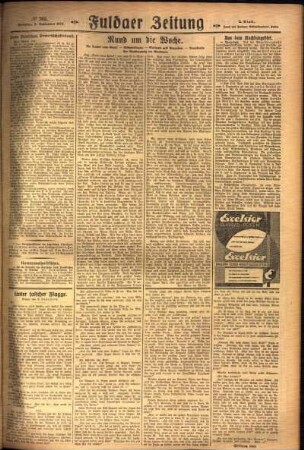Zweite Ausgabe vom Sonntag, den 05. September 1926.