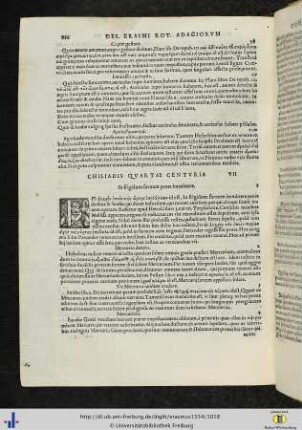 Proverbiorum chiliadis quartae centuria VII.