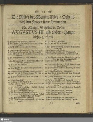 [Königl. Poln. und Churfürstl. Sächsische Hofstatt]
