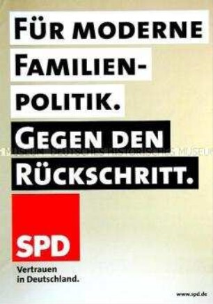 Plakat der SPD zu den Bundestagswahlen am 18. September 2005