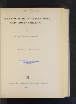 Elektronische Digitalrechner und Programmierung