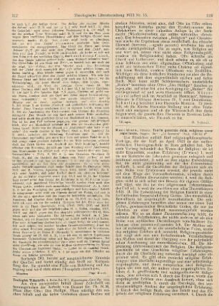 317-318 [Rezension] Teologisk Tidsskrift. 4. Reihe, Bd. III, 1