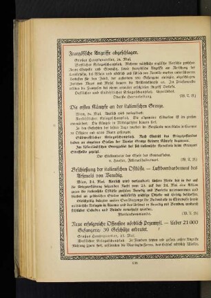 Beschießung der italienischen Ostküste. - Luftbombardement des Arsenals von Venedig.