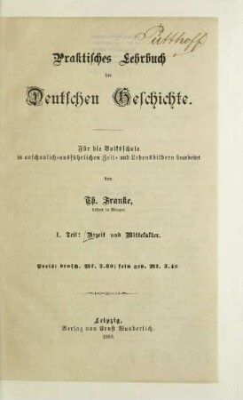 Teil 1: Urzeit und Mittelalter