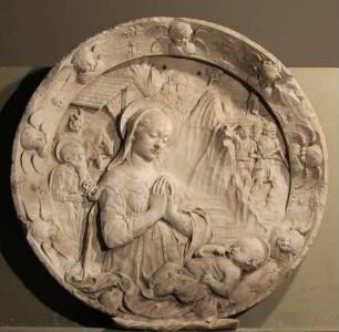 Madonna, das Christuskind anbetend