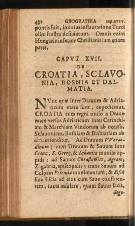 Caput XVII. De Croatia, Sclavonia, Bosnia Et Dalmatia