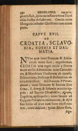 Caput XVII. De Croatia, Sclavonia, Bosnia Et Dalmatia