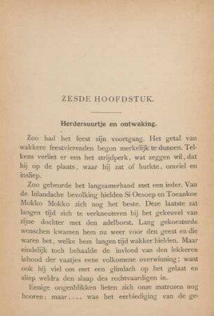 Zesde hoofdstuk. Herdersuurtje en ontwaking