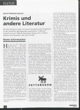 Der Pettersson Verlag: Krimis und andere Literatur