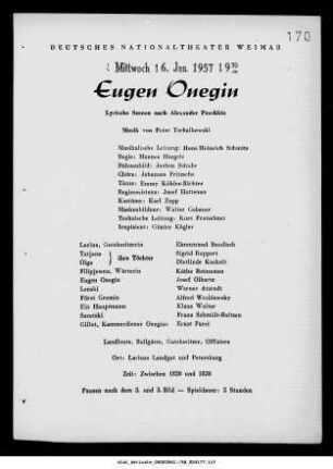 Eugen Onegin