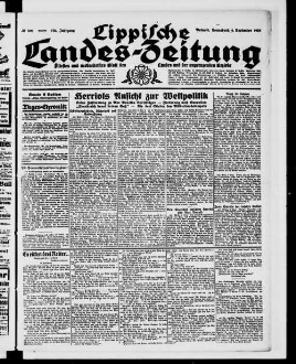 Lippische Landes-Zeitung : ältestes und weitverbreitetes Blatt des Landes und der angrenzenden Bezirke