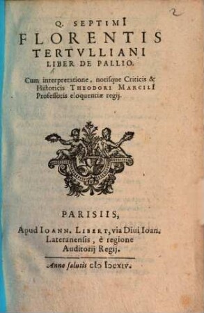 Liber de Pallio