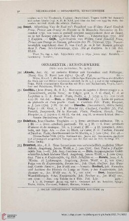Ornamentik / Kunstgewerbe (Nr. 350 - 362)