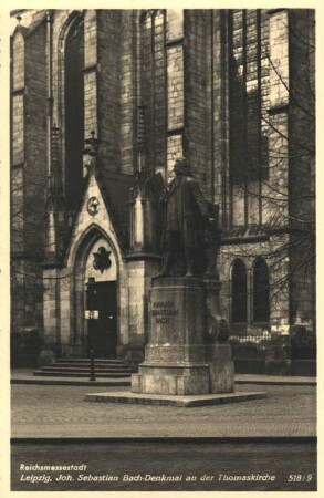 Leipzig: Joh. Sebastian Bach-Denkmal an der Thomaskirche