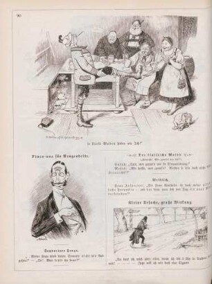 "Der entlarvte Renommist" "Pince-nez für Neugeadelte" "Kleine Ursache, große Wirkung"
