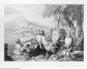 La Reale Galleria di Torino illustrataBand 3.Tafel XCVIII.: Ein Satyr mit zwei Bacchantinnen - Volume IIITafel XCVIII.: Satiro con Baccanti