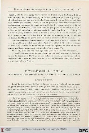8: L' interrogatoire des témoins et la question des accusés dans les procès criminels égyptiens