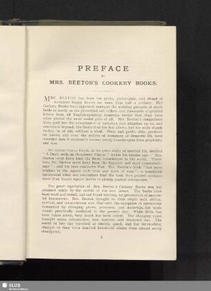Preface to Mrs. Beeton's cookery books