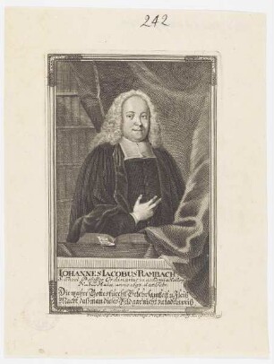 Bildnis des Iohannes Iacobus Rambach