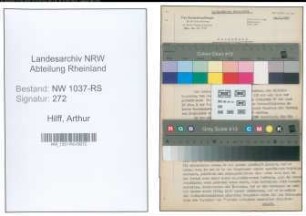 Entnazifizierung Arthur Hilff , geb. 05.01.1903 (Kaufm.Angestellter)
