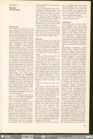 Bedürfnisse : Informationen Berichte Kommentare