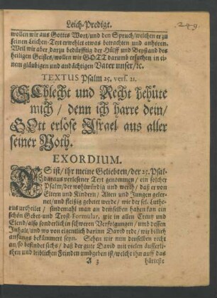 Textus Psalm 25. vers. 21.