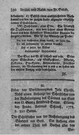 Ueber den Versöhnungstod Jesu Christi.