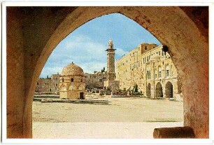 Jerusalem. Blick auf die Nordostecke des Tempelplatzes (Burg Antonia)