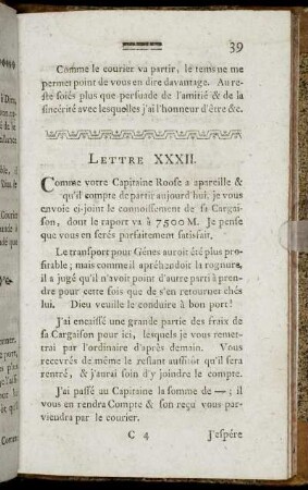 Lettre XXXII. - Lettre LXX.