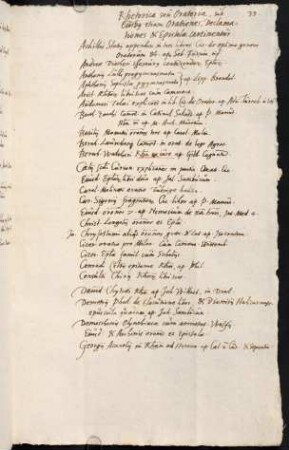 Rhetorica seu Oratoria sub eiusdem etiam Orationes, Declamationes et Epistolae continentur.