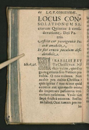 Locus Consolationum Sacrarum Quintus a consideratione Dei Patris.