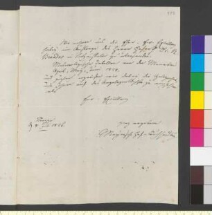 Brief von Meyersche Buchhandlung an Goethe, Johann Wolfgang von