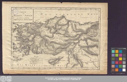 Charte von Klein-Asien : für die Reise von Olivier Mitglied des französ: National Instituts