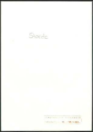 Storck, Willy F[riedrich], z .Zt. Karlsruhe, Schriftwechsel mit Wichert