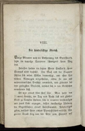 VIII. Der hinterlistige Streich