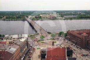 Stadtansicht Riga mit Dünabrücke von SW