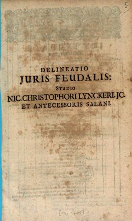 Delineatio iuris feudalis