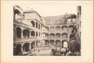 Schloss, Stuttgart: Ansicht Schlosshof (aus: Denkmäler Deutscher Renaissance, hrsg. v. K.E.O. Fritsch, 4.Bd., 1891)