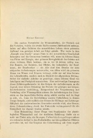Klinische Vorträge : Vortrag, 20 : 4, Nervensystem ; 4. Uebung und Schonung des Nervensystems
