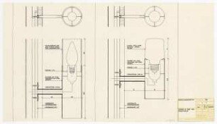 Forschungsinstitut für Holzwerkstoffe, Karlsruhe: Lampen Eingangshalle: Details 1:1