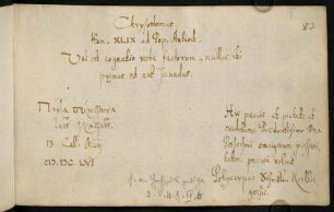 Scheiblin, Polycarpus. [o.O.] 19.04.1656.