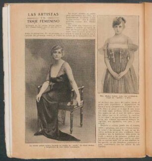 Las artistas y el traje femenino