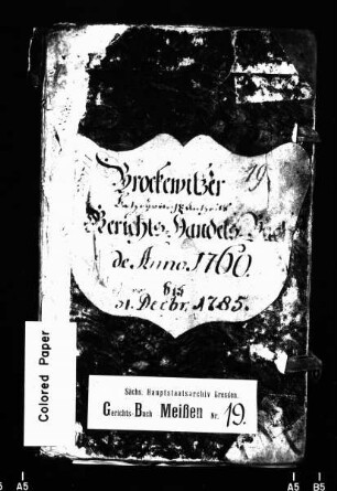 Gerichtshandelsbuch von Brockwitz (bei Meißen), Bd. 2