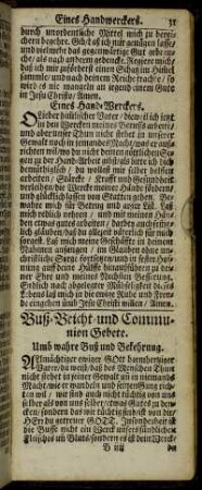 Buß-Beicht- und Communion Gebete.